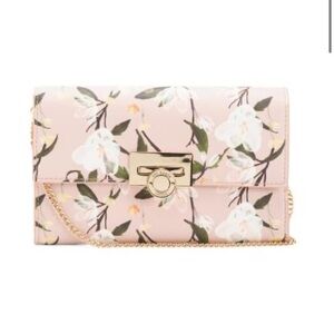 Floral Pink Clutch Bag